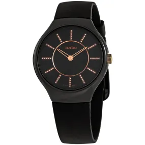 Rado True Thinline Black Diamond Dial Ladies Watch R27742709