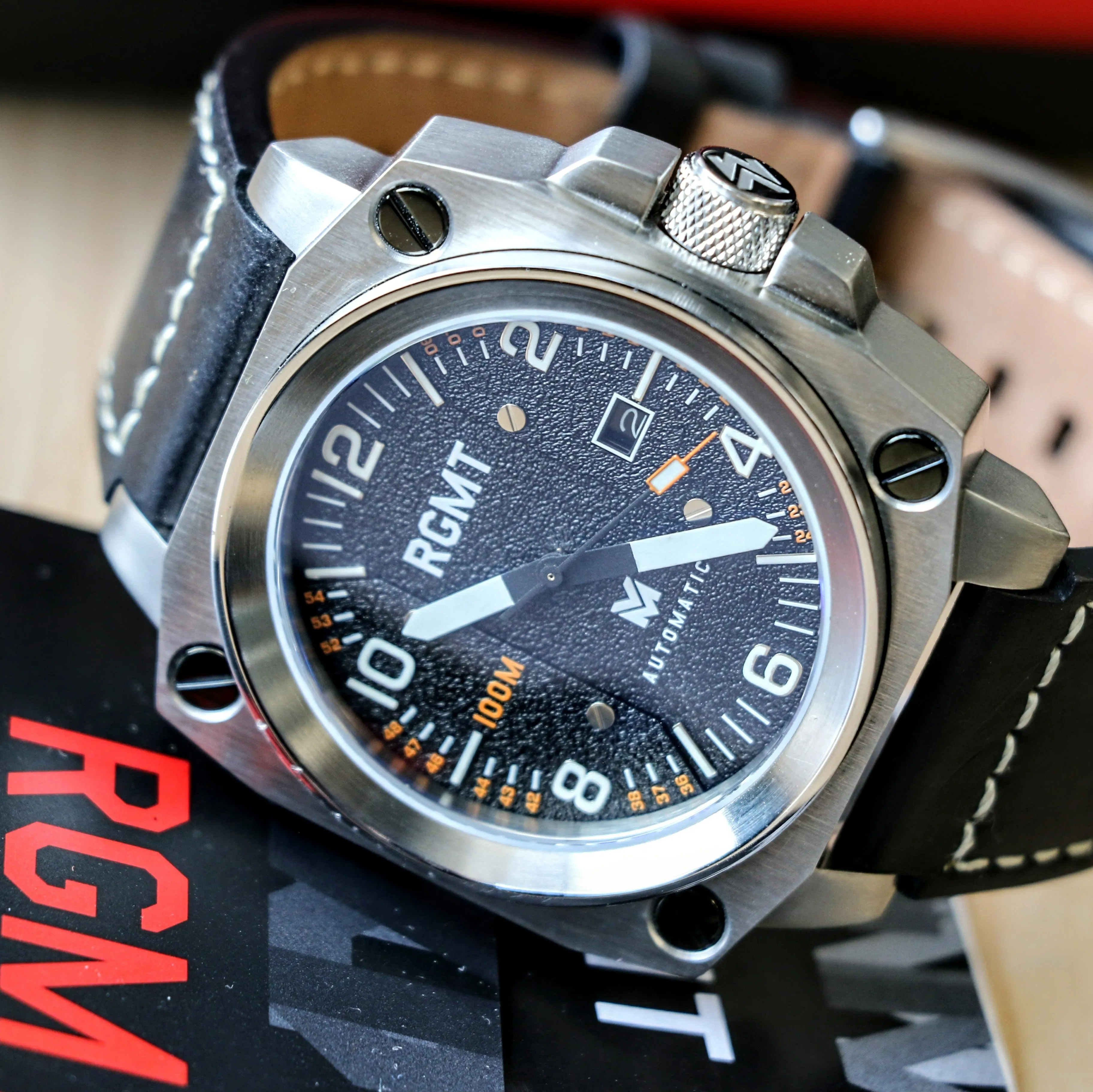 RGMT Altimeter Automatic Watch 24 Jewels NH35A - RG-8016 - ALL Original, Box & Papers!