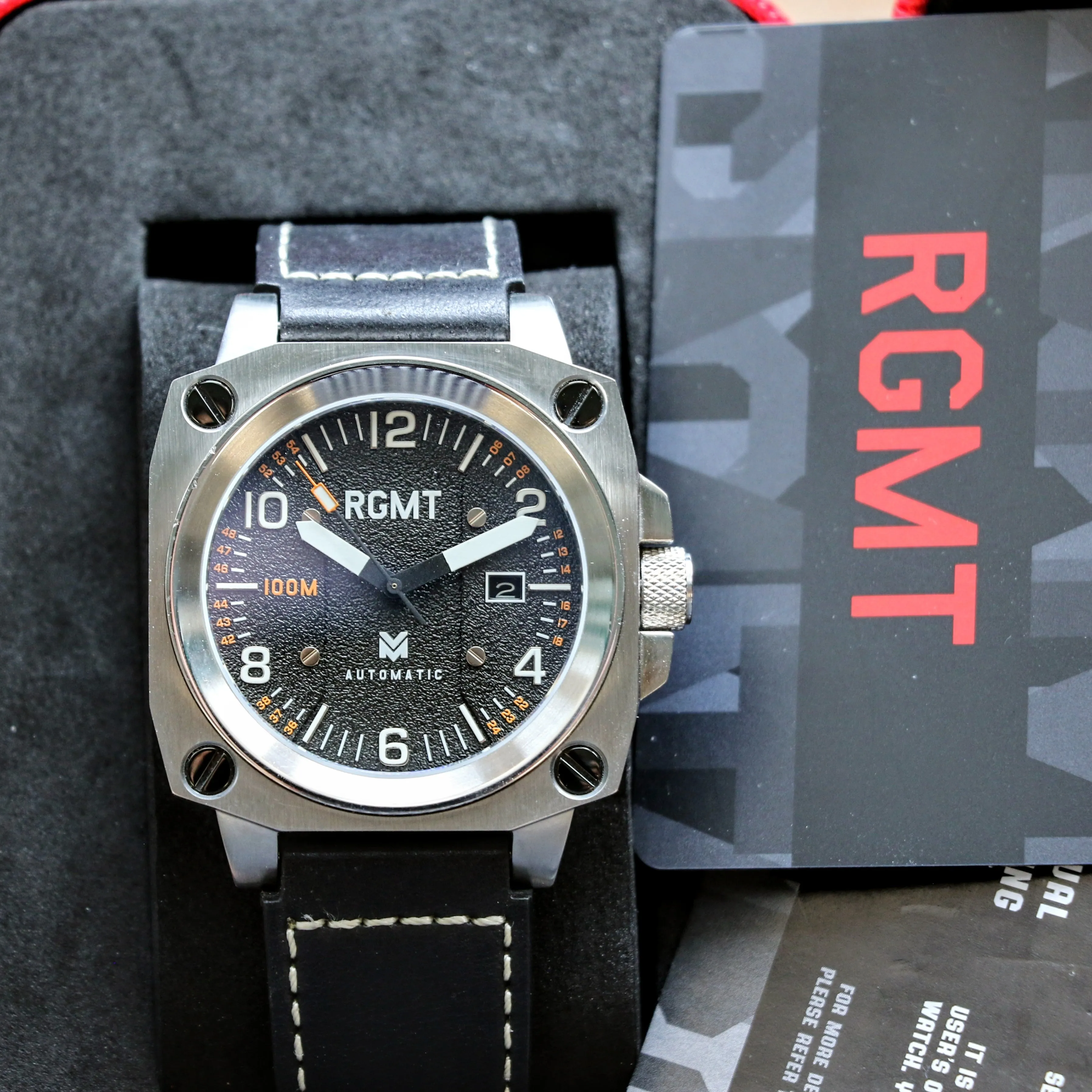 RGMT Altimeter Automatic Watch 24 Jewels NH35A - RG-8016 - ALL Original, Box & Papers!