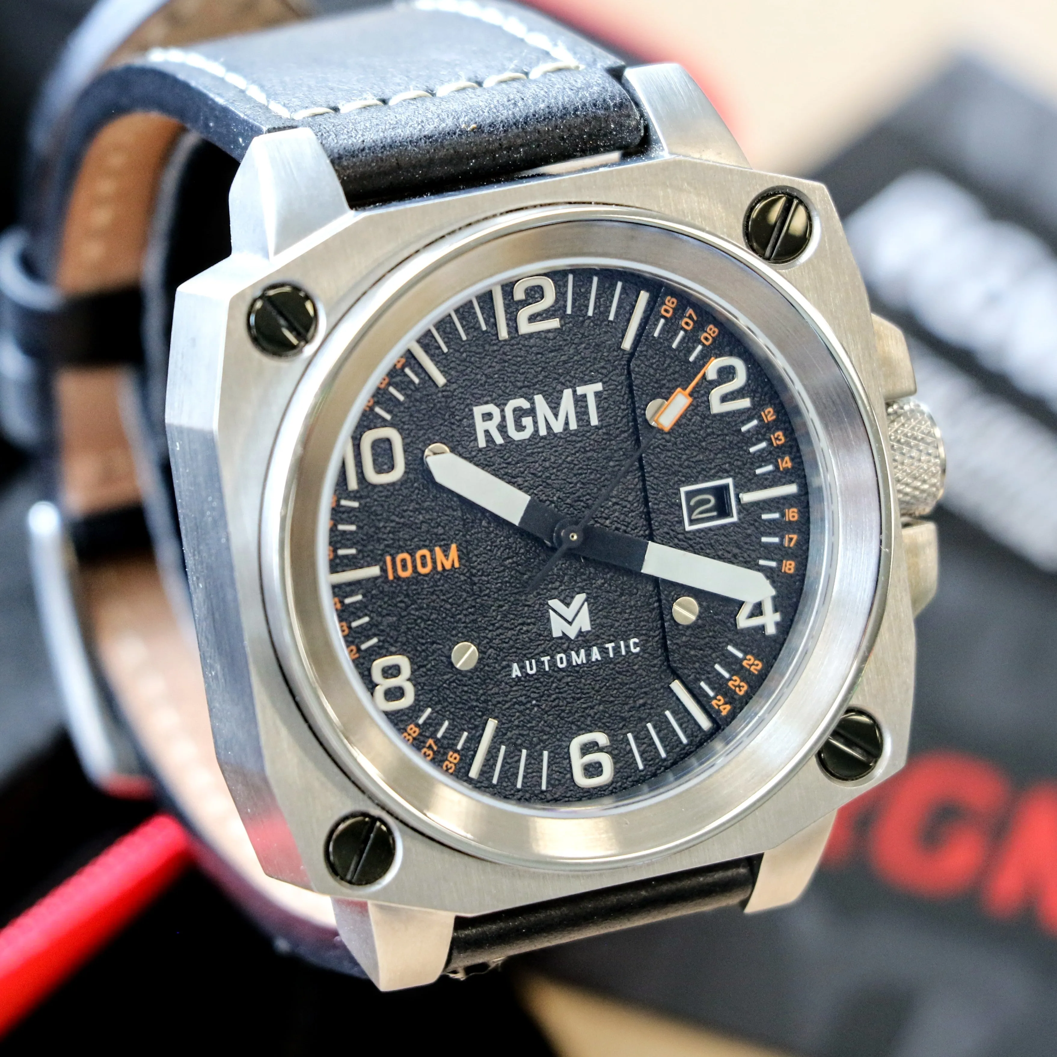 RGMT Altimeter Automatic Watch 24 Jewels NH35A - RG-8016 - ALL Original, Box & Papers!