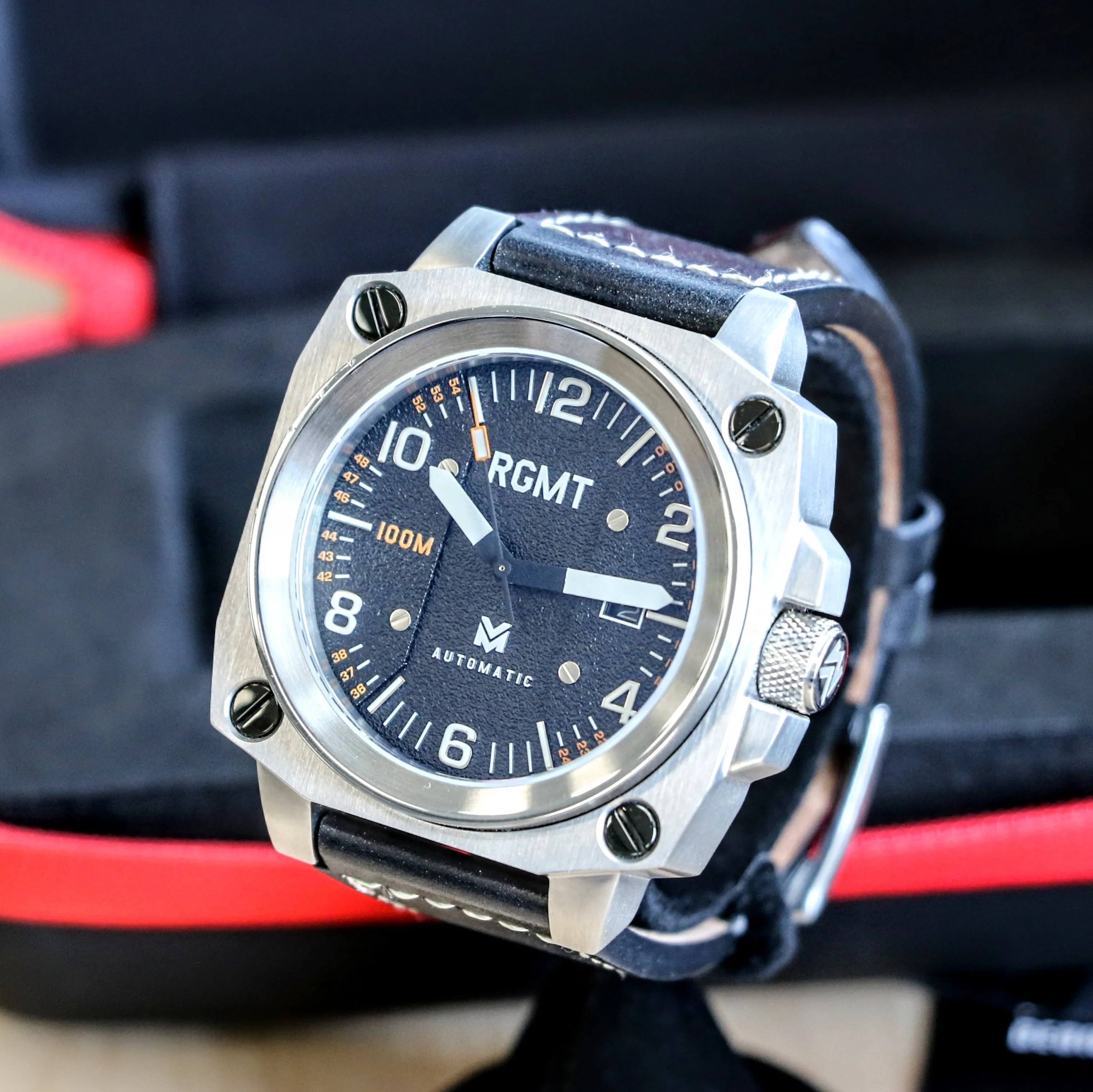 RGMT Altimeter Automatic Watch 24 Jewels NH35A - RG-8016 - ALL Original, Box & Papers!