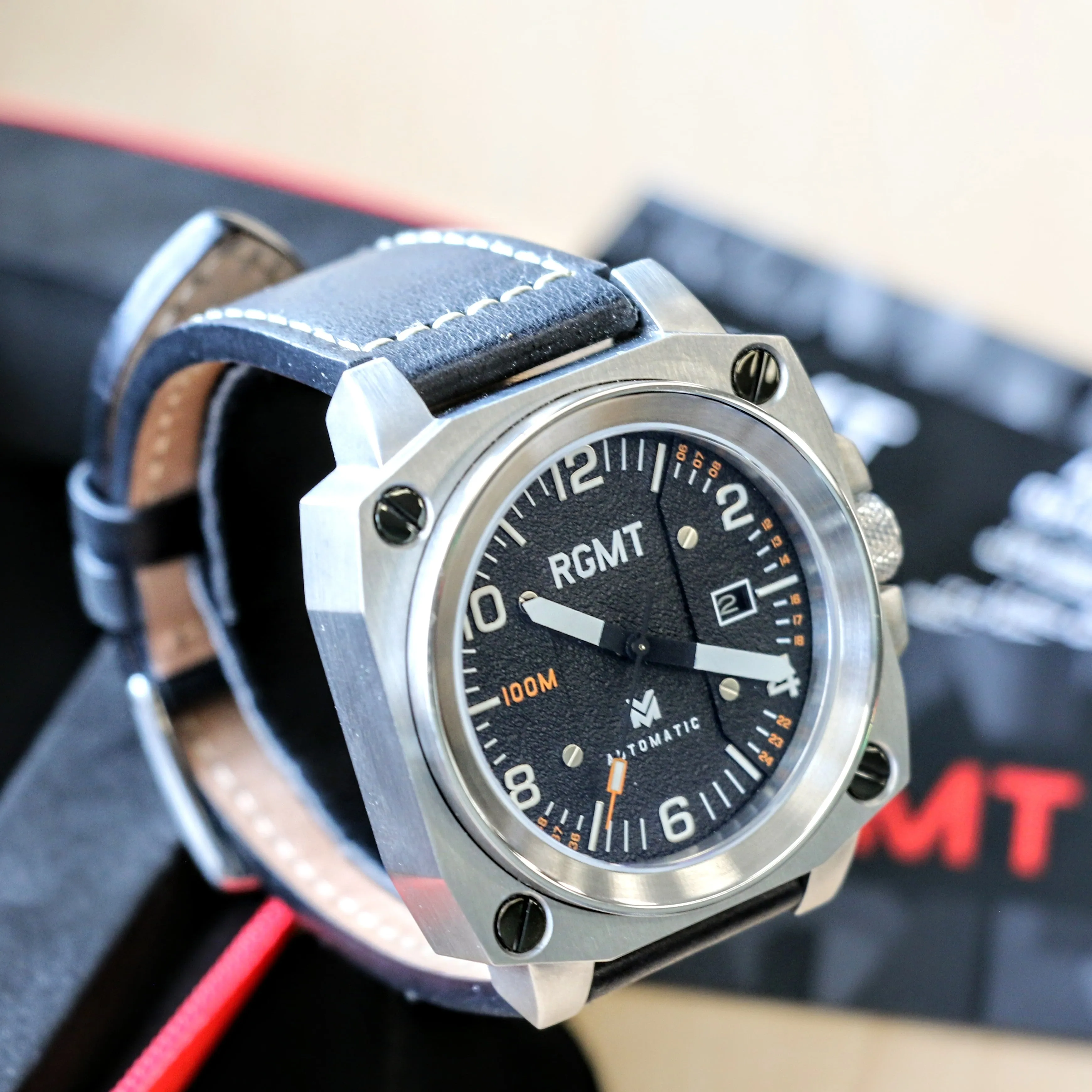 RGMT Altimeter Automatic Watch 24 Jewels NH35A - RG-8016 - ALL Original, Box & Papers!