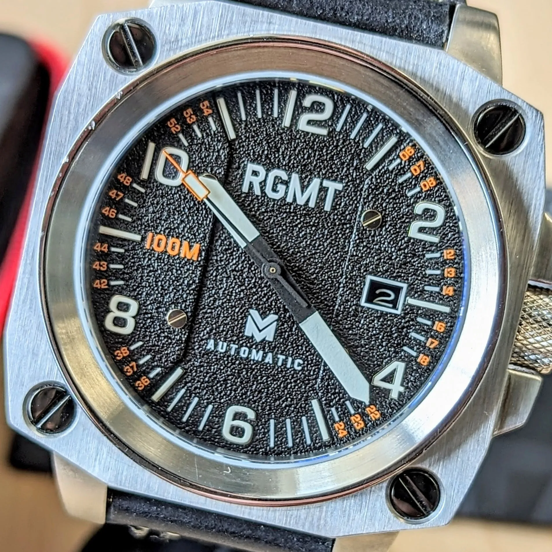 RGMT Altimeter Automatic Watch 24 Jewels NH35A - RG-8016 - ALL Original, Box & Papers!