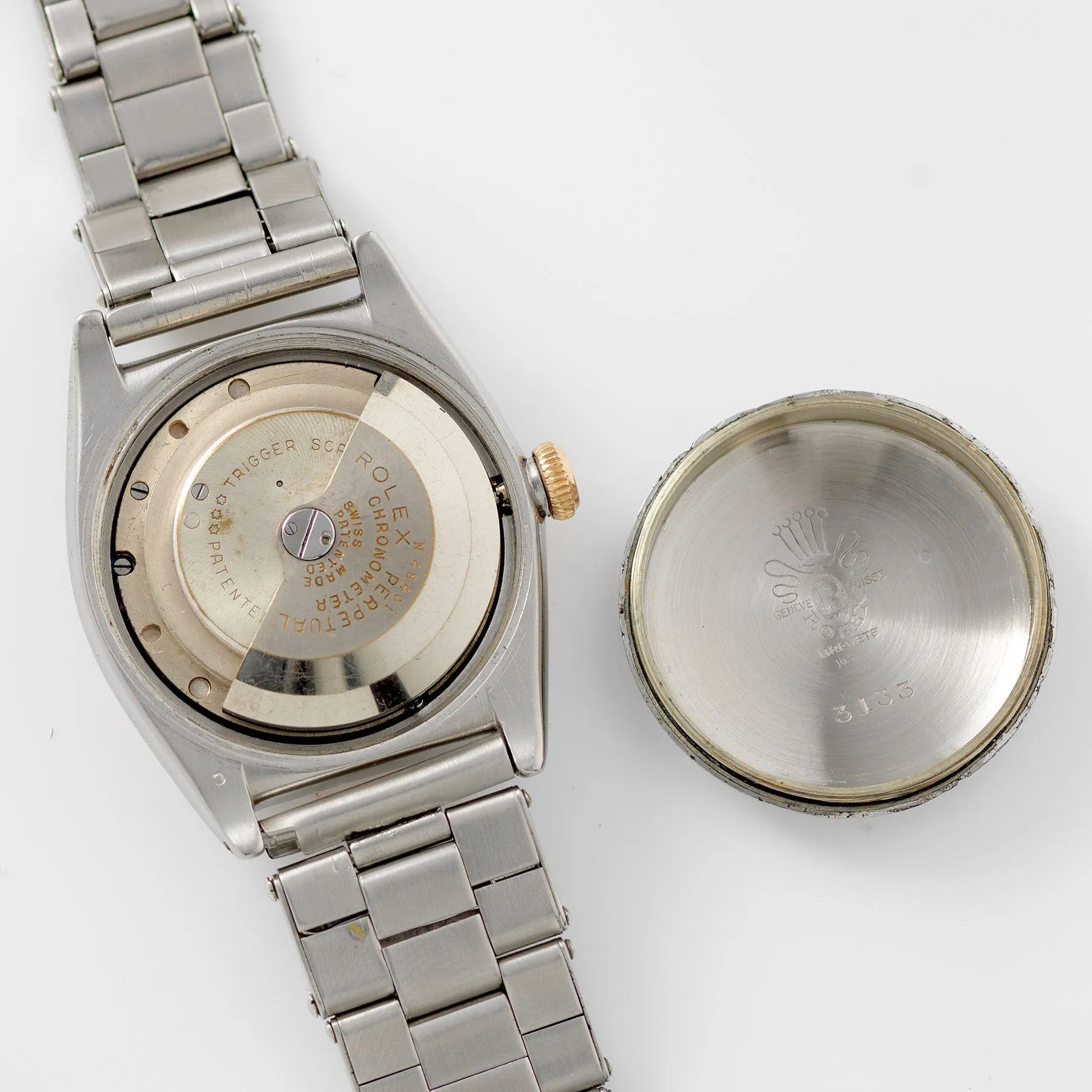Rolex Bubbleback Steel and Gold Reference 3133