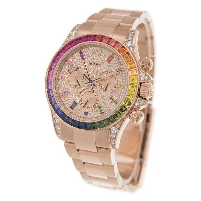 Rolex Cosmograph Daytona Chronograph Automatic Chronometer Diamond Watch 116595 RBOWPAV