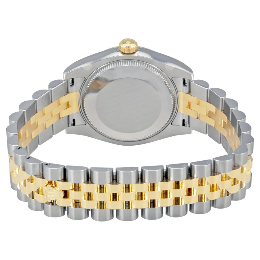 Rolex Datejust 31 Green Roman Numeral Diamond Dial Steel and 18K Yellow Gold Ladies Watch 178273GNRDJ
