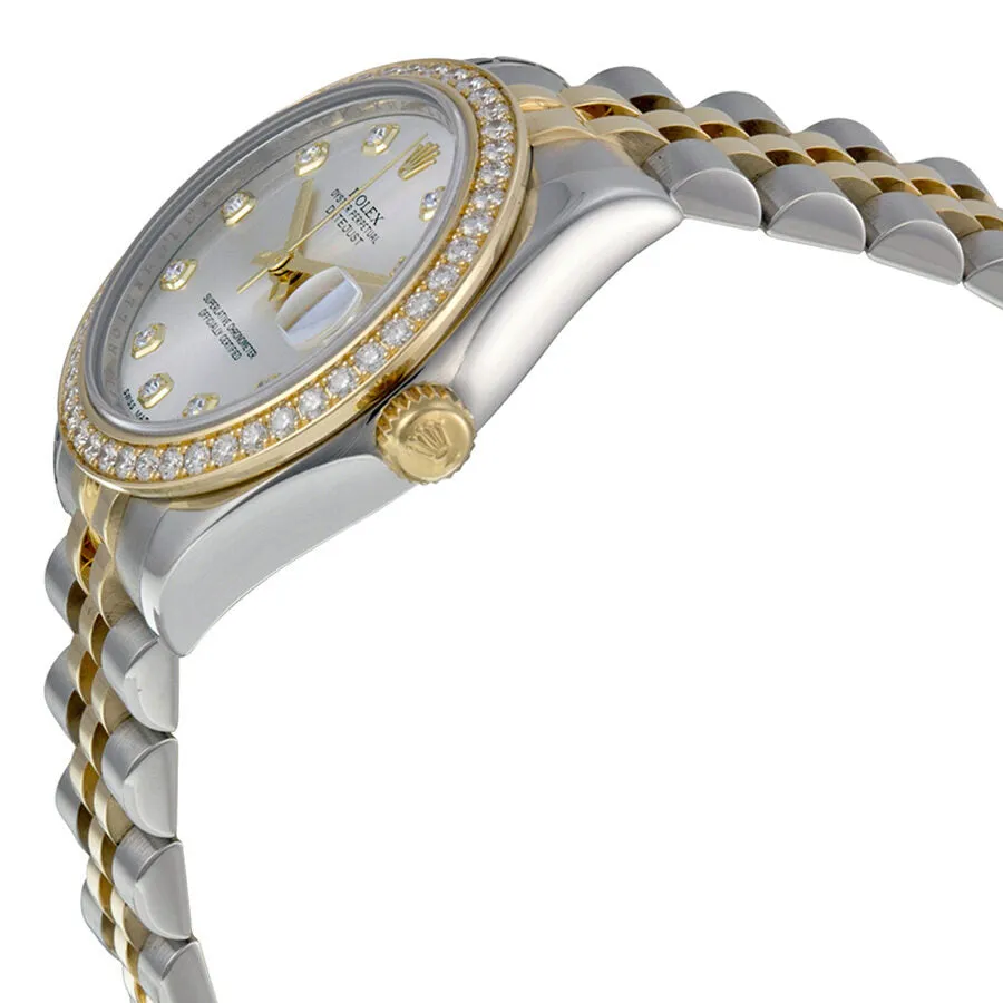 Rolex Datejust Lady 31 Silver Diamond Dial Steel and 18K Yellow Gold Jubilee Watch 178383SDJ