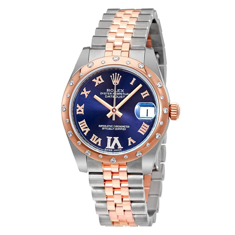 Rolex Oyster Perpetual Datejust 31 Purple Diamond Dial Ladies Watch 178341PURDJ