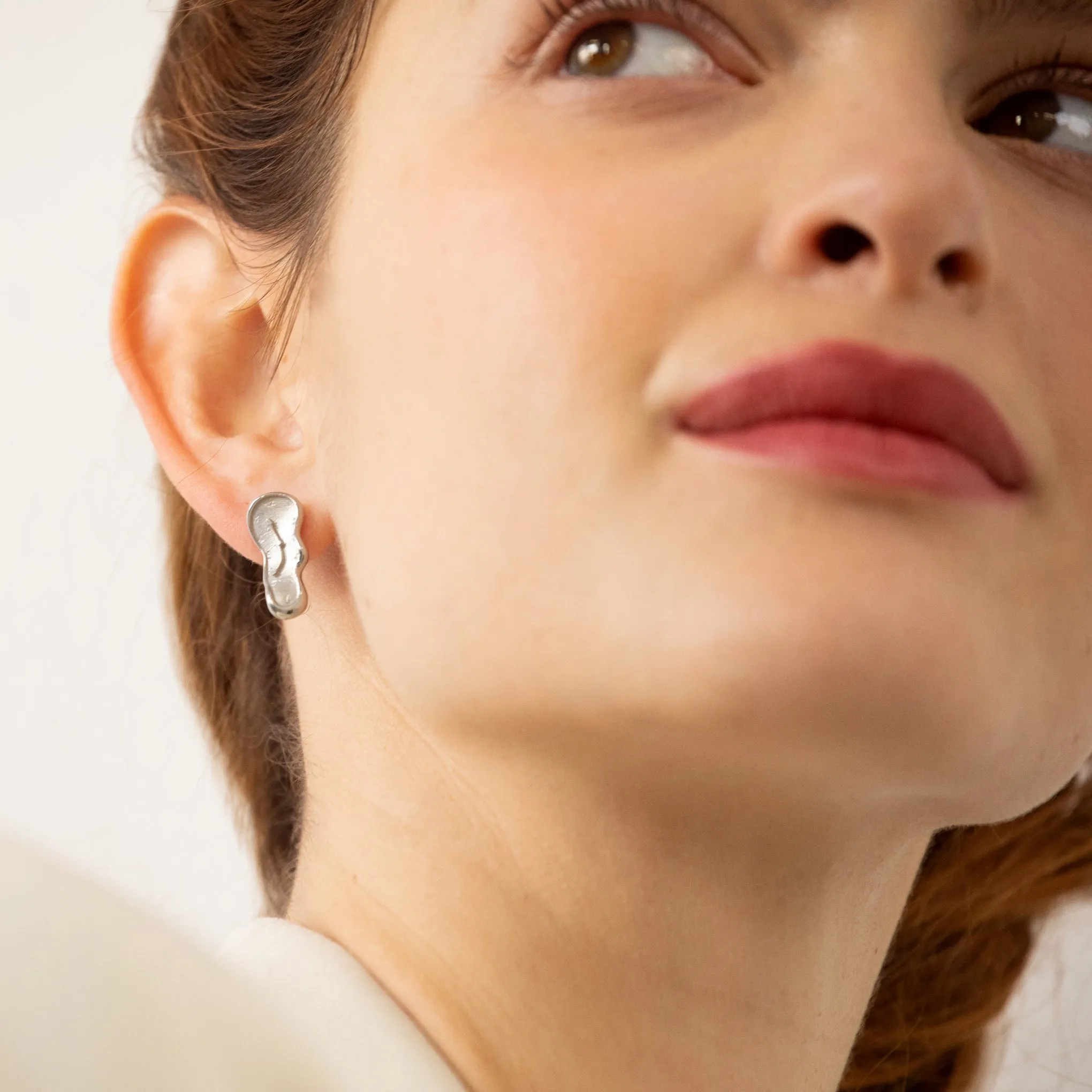 Salvador Dalí Gold-Plated Melting Clock Post Earrings - Silver