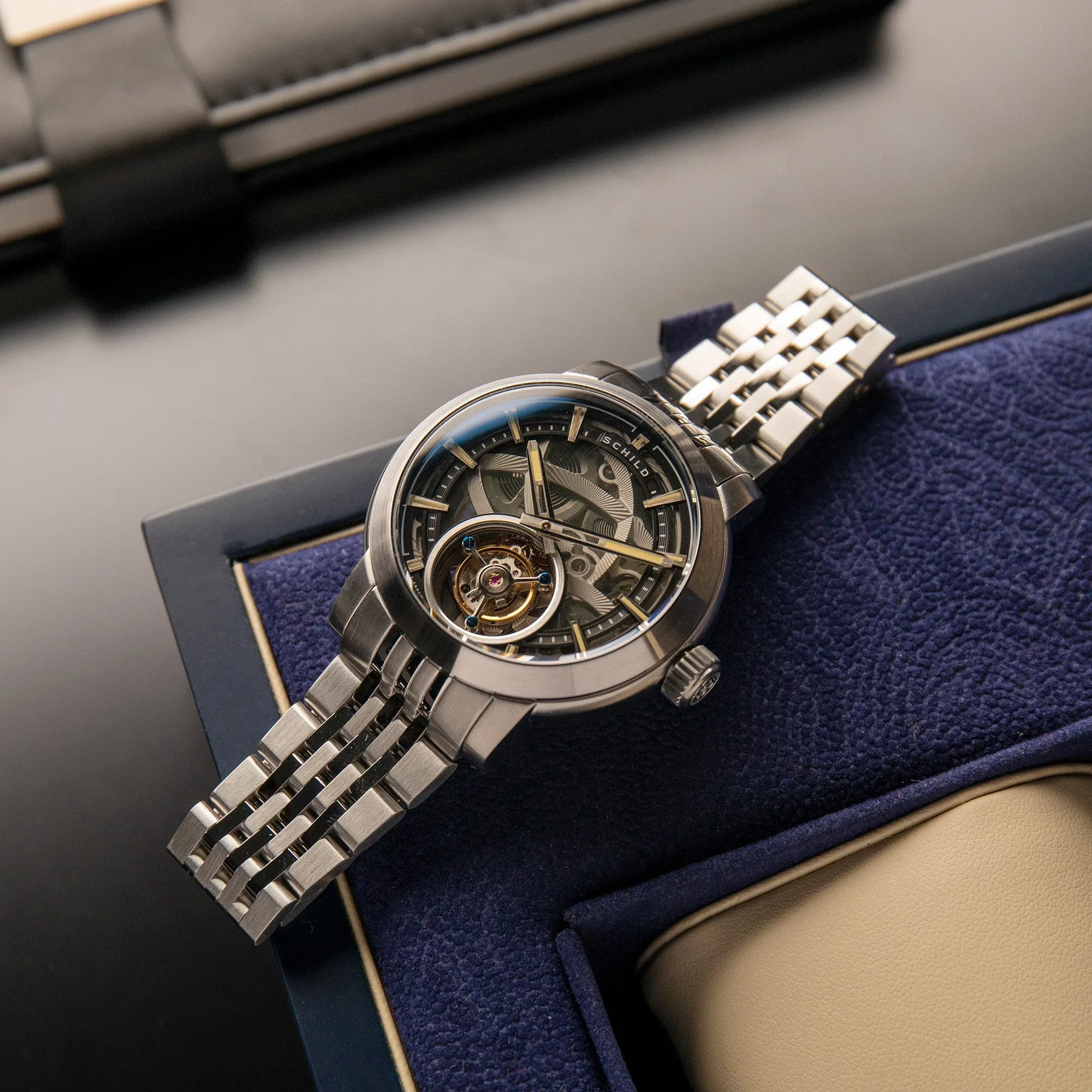 Schild Heinrich Tourbillon Raven Men's Watch  SC-1006-11
