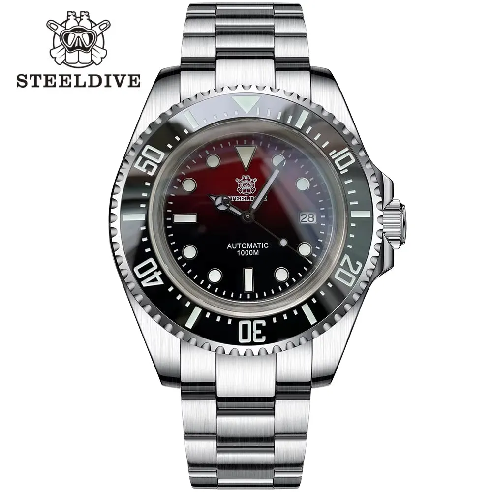 SD1964 New Arrival 2021 Oversize 45.4Mm Stainless Steel 1000M Waterproof NH35 Automatic Mens Dive Watch with Valve