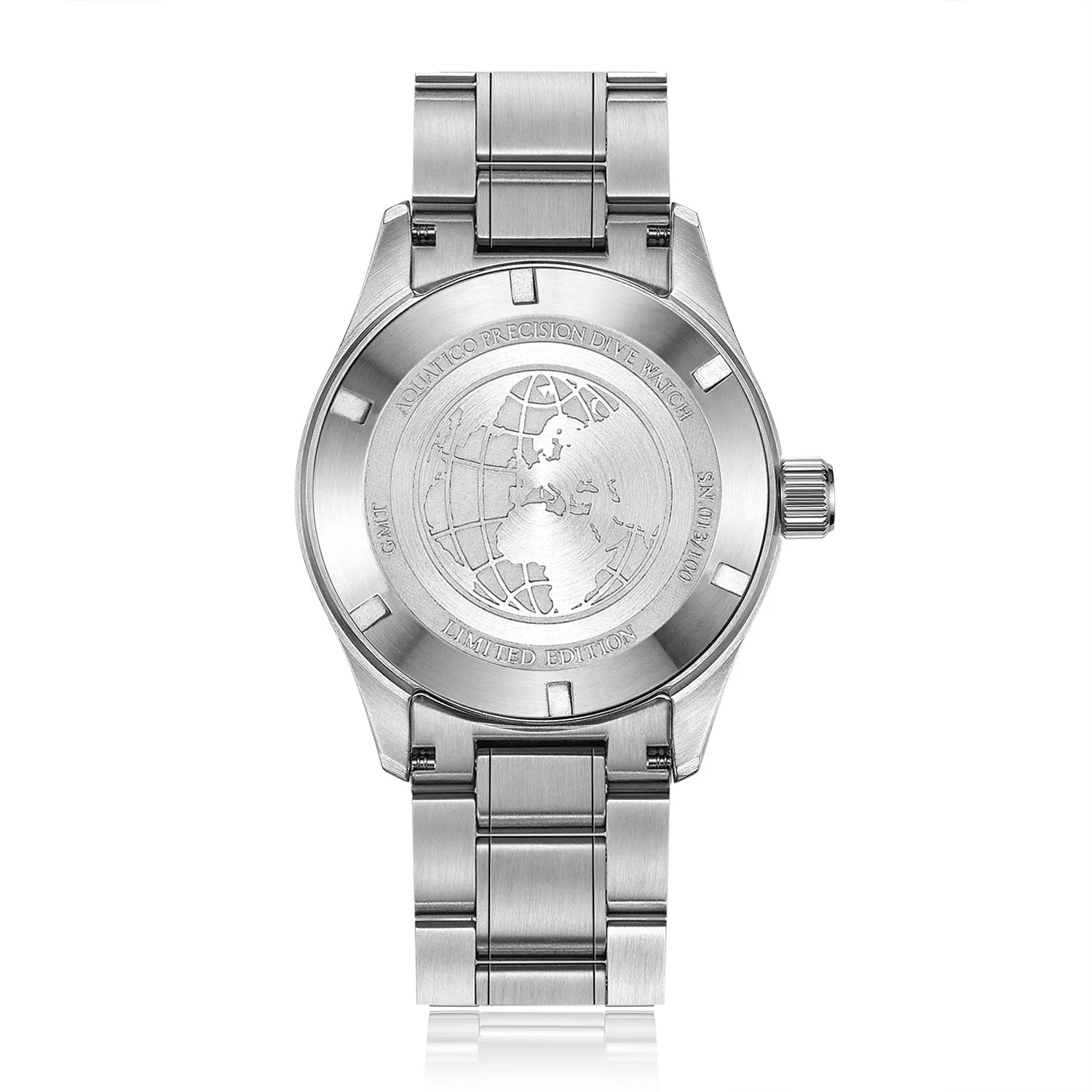 Sea Star GMT Full Lume White Dial Black White Bezel (NO DATE)