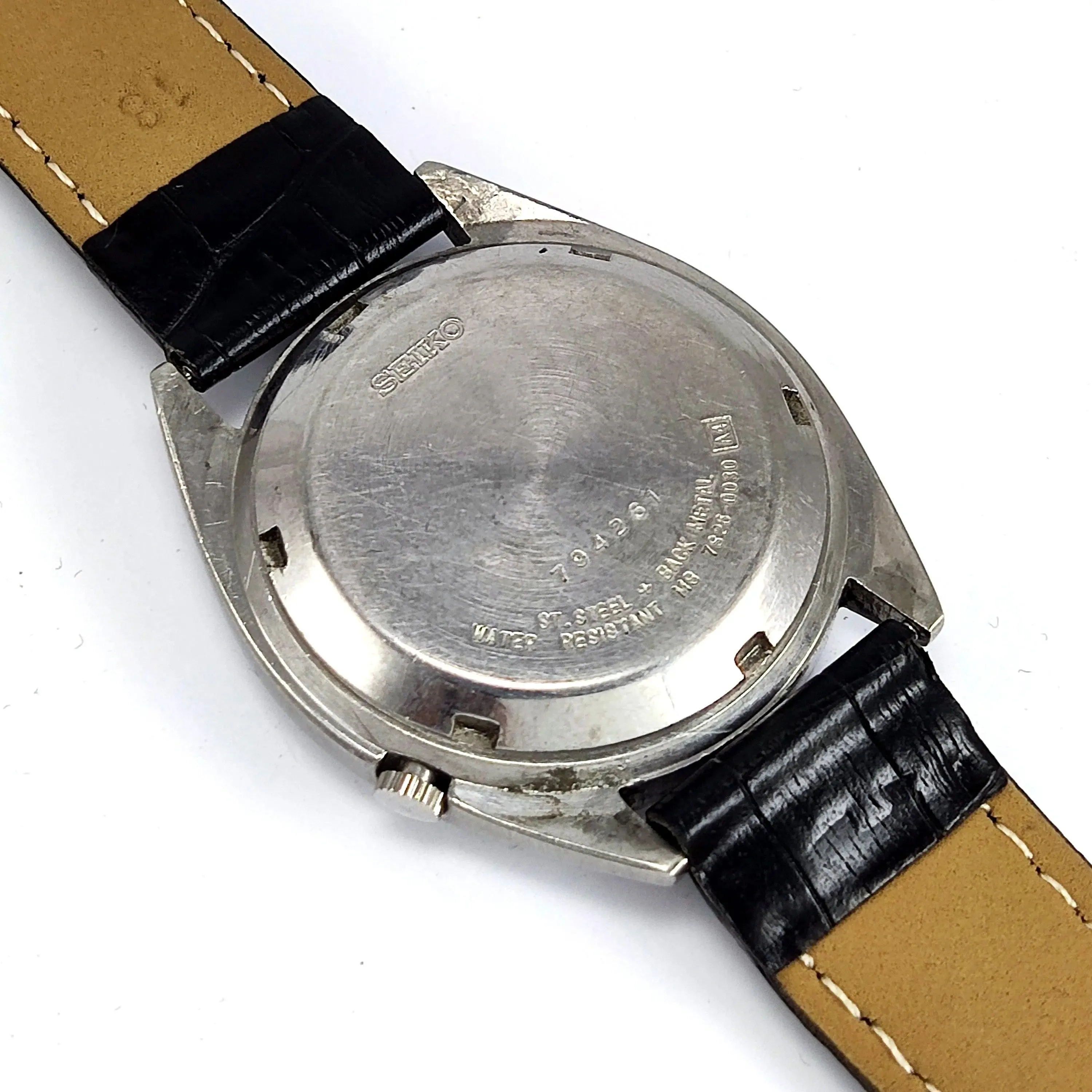 Seiko 5 Automatic-7009A Red Dial 17Jewels Day Date Men's Wrist Mechanical Watch