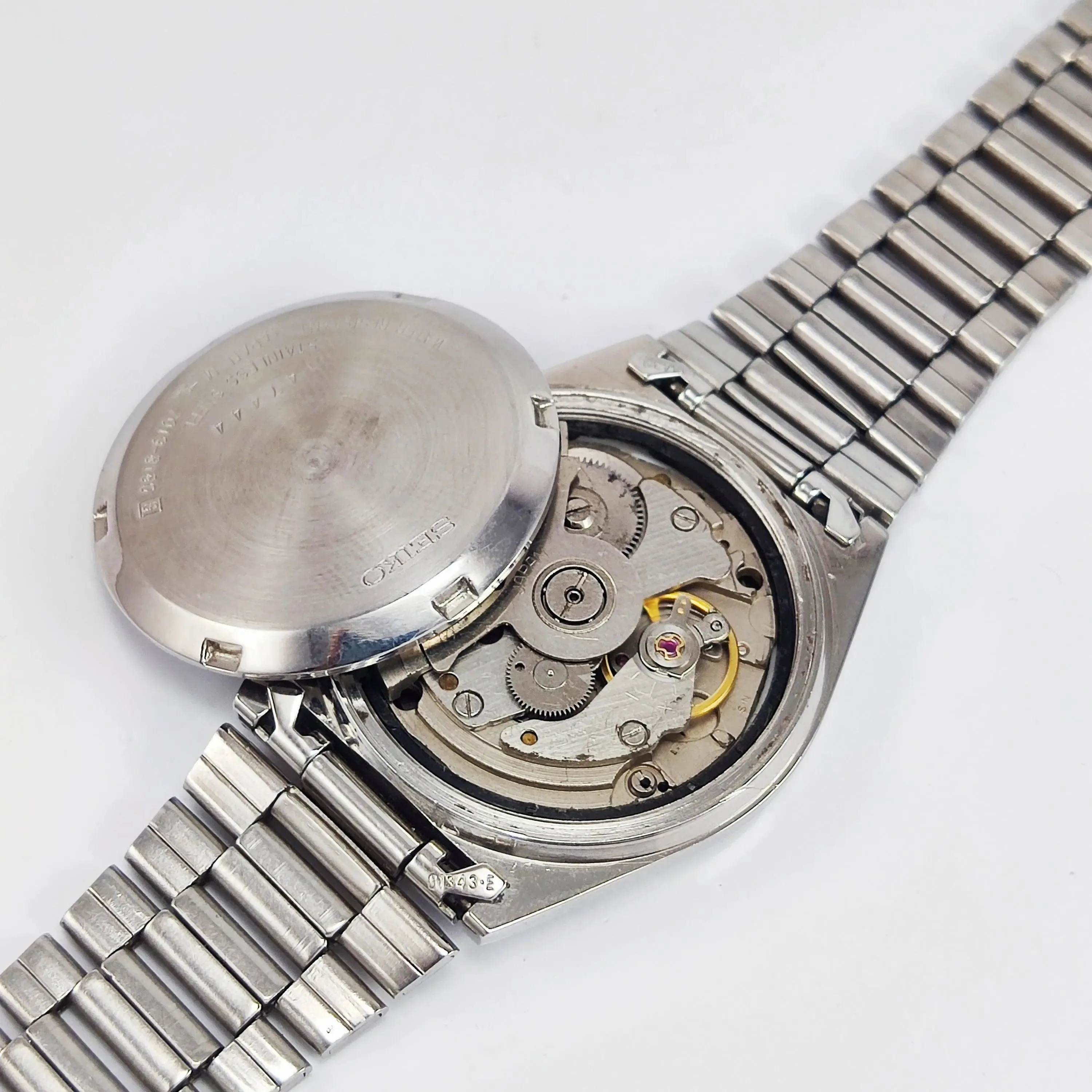 Seiko 5 Automatic-7019A Analog 21 Jewels Day Date Blue Dial Men's Wrist Mechanical Watch