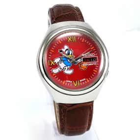 Seiko 5 Automatic-7019A Red Dial 21 Jewels Day Date Men's Mechanical Watch