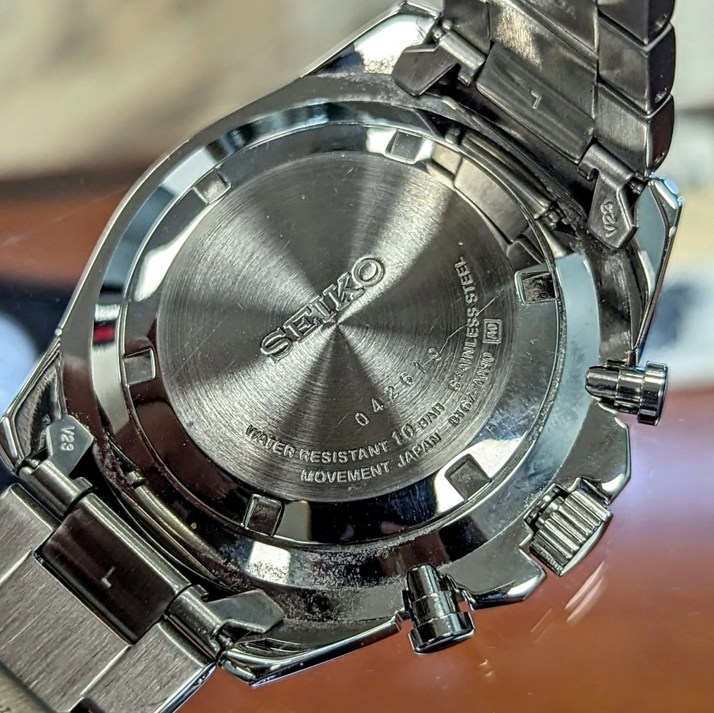 SEIKO Chronograph Watch 100M Ref. SSB321 Date Indicator 8T67-00H0 - Original Seiko Bracelet Box & Papers!