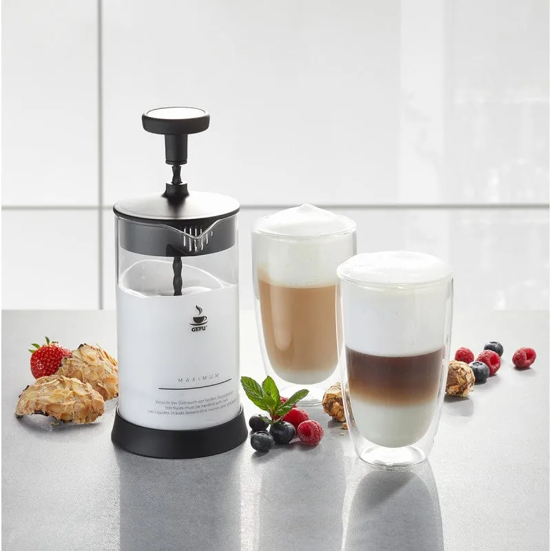 Set mousseur à lait antonio 2 verres à latte macchiato (350ml) Gefu