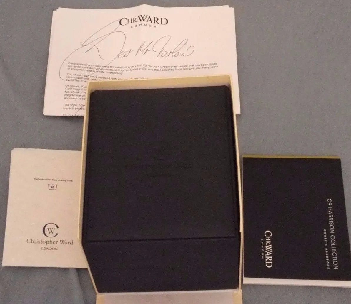 Sold!!! Christopher Ward C9 Chronograph Automatic Mens Watch Limited Edition ETA 7750