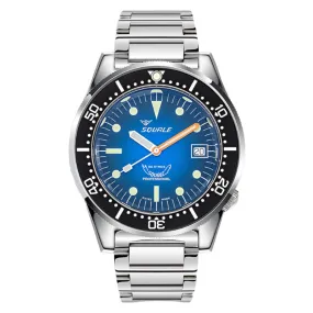 Squale 1521 Polished Steel Case - Blue Fume Dial on Bracelet Squale 1521 Polished Steel Case - Blue Fume Dial on Bracelet