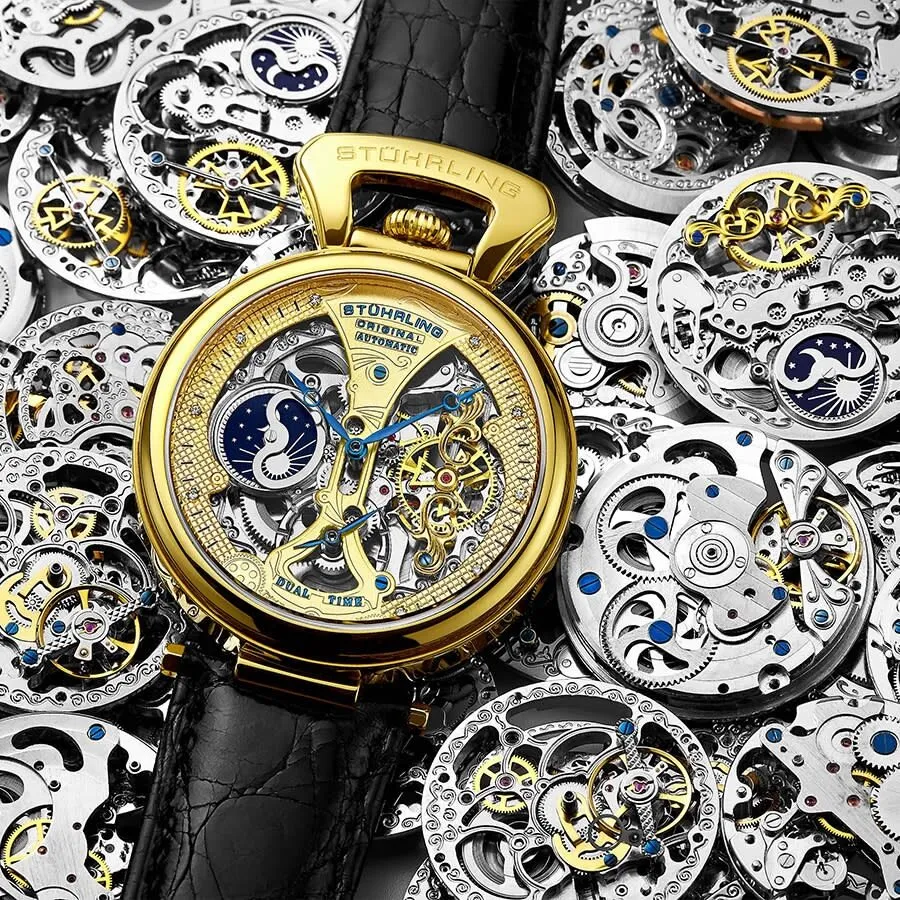 Stuhrling Original Legacy Automatic Gold Dial Men's Watch M13571