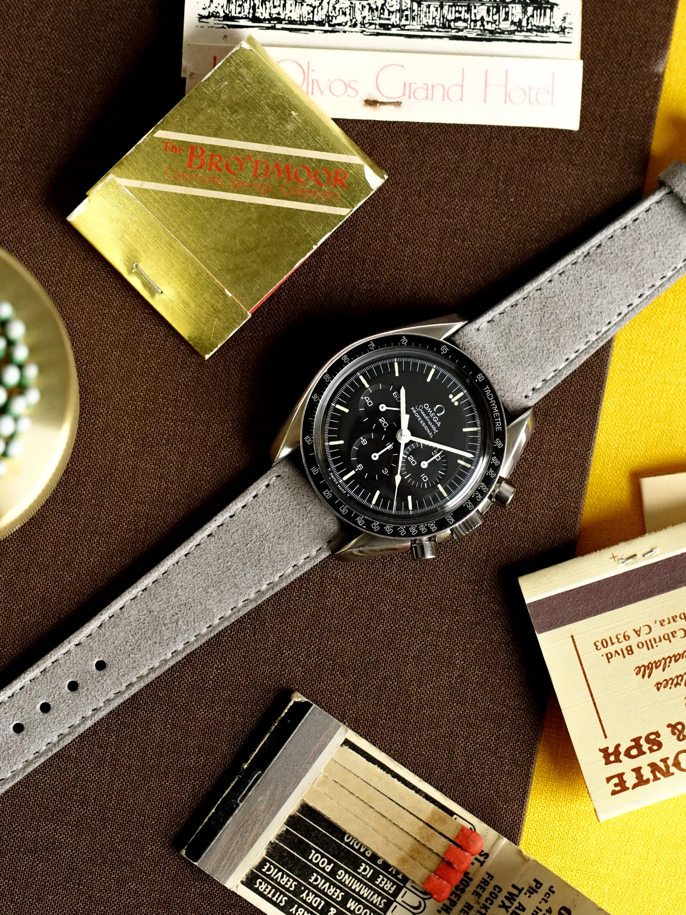 Suede Watch Strap - Platinum