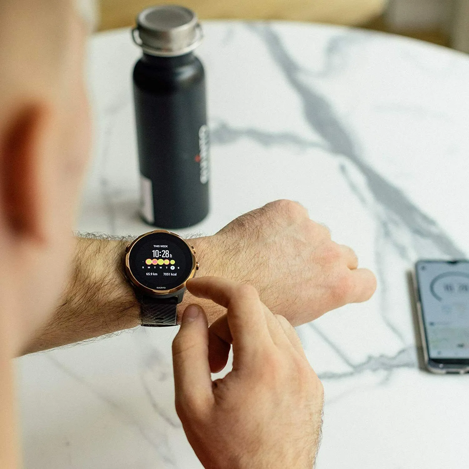 Suunto 7 Graphite Copper GPS Smartwatch With Versatile Sports Experience (SS050382000)