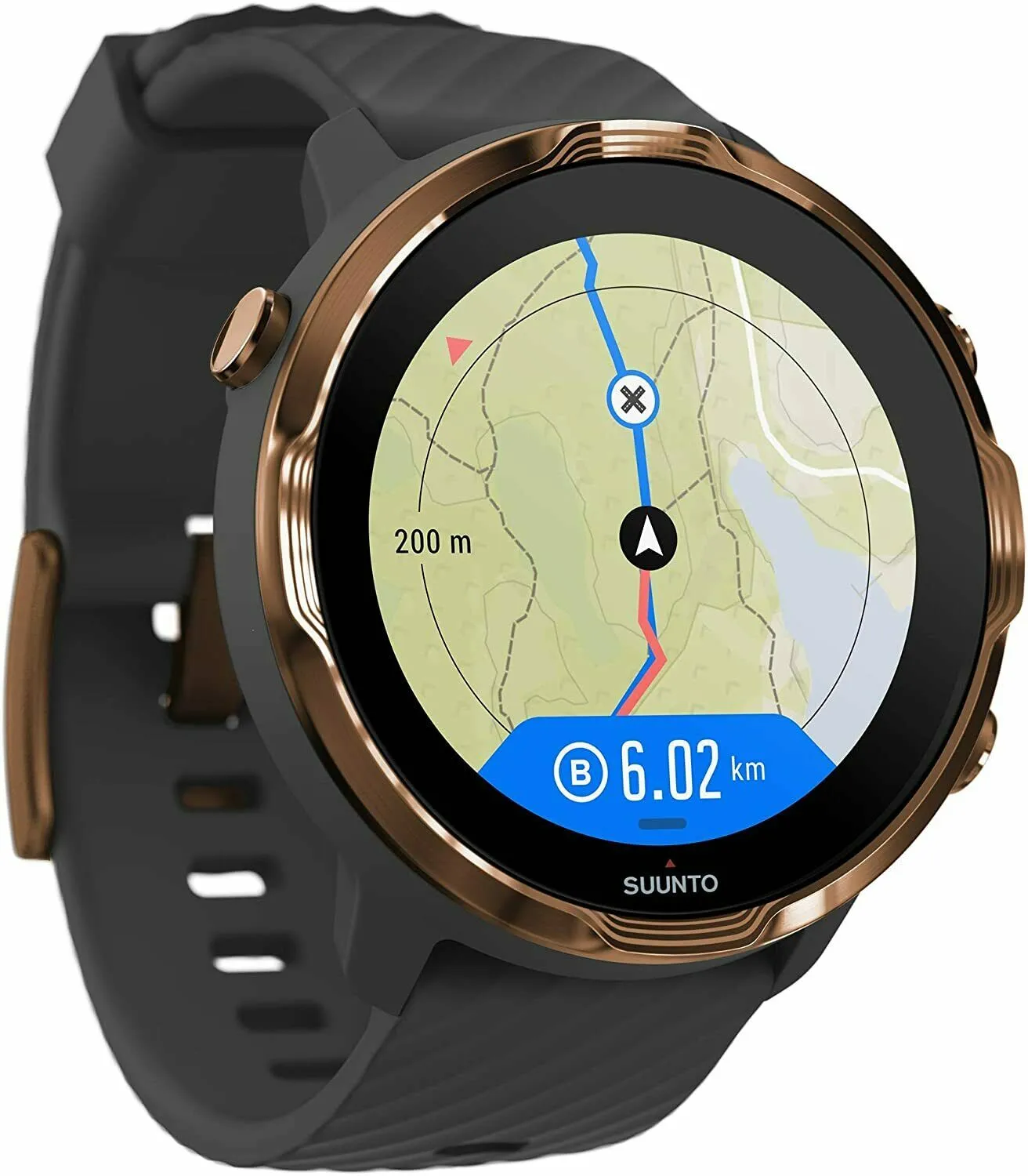 Suunto 7 Graphite Copper GPS Smartwatch With Versatile Sports Experience (SS050382000)