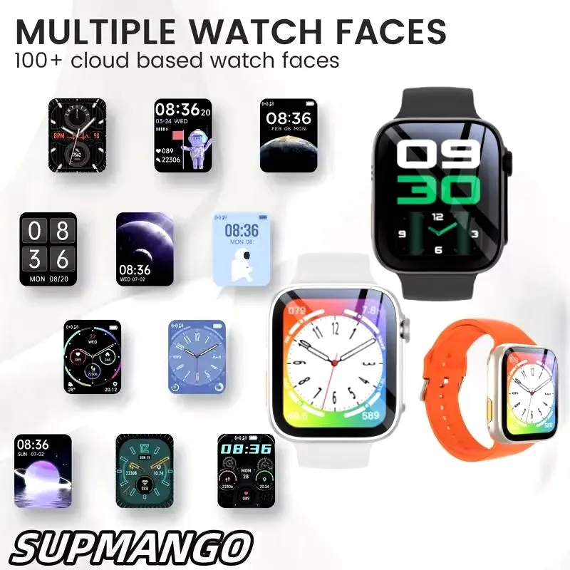 T88K Smart Sports Watch – 1.68” LCD Display, Waterproof Fitness Tracker for Men & Women