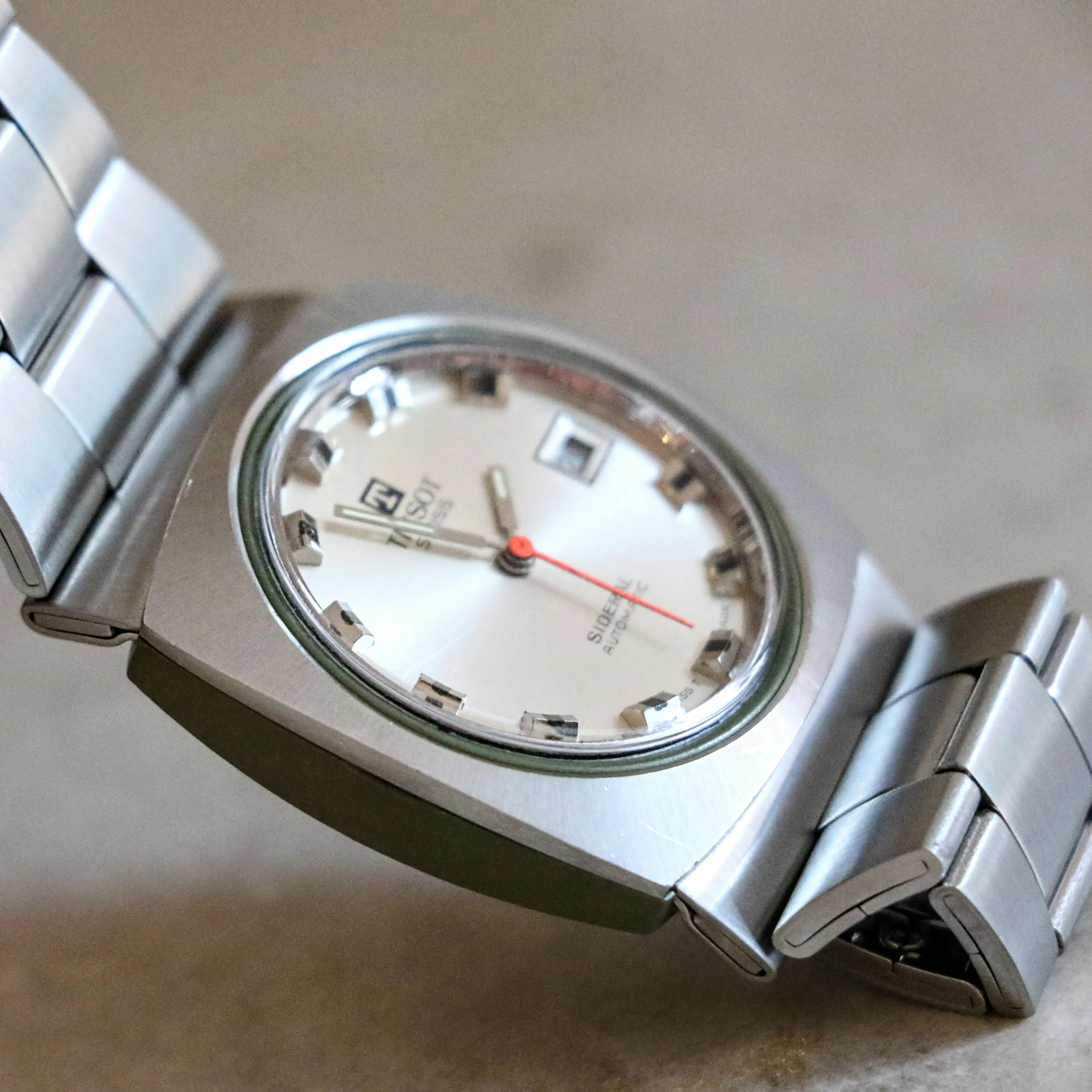TISSOT Sideral Automatic Watch Date Indicator Vintage Wristwatch Original Bracelet