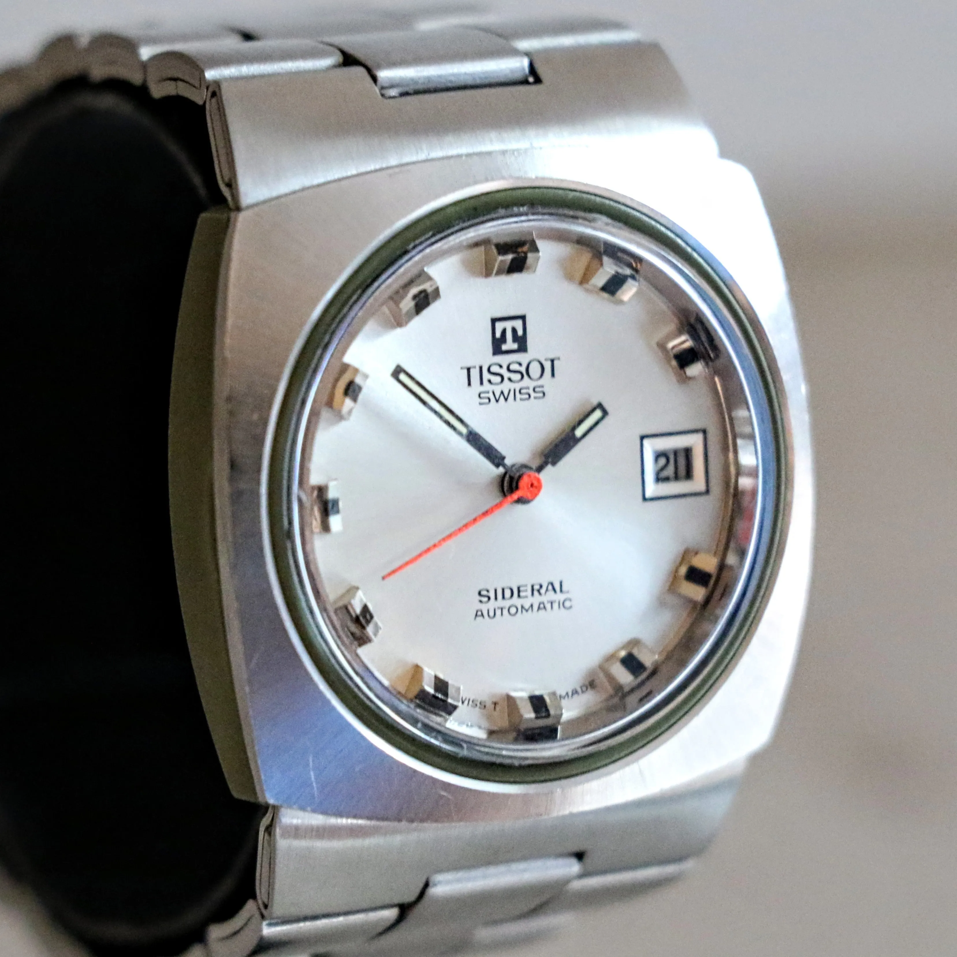 TISSOT Sideral Automatic Watch Date Indicator Vintage Wristwatch Original Bracelet