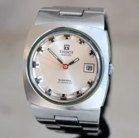 TISSOT Sideral Automatic Watch Date Indicator Vintage Wristwatch Original Bracelet