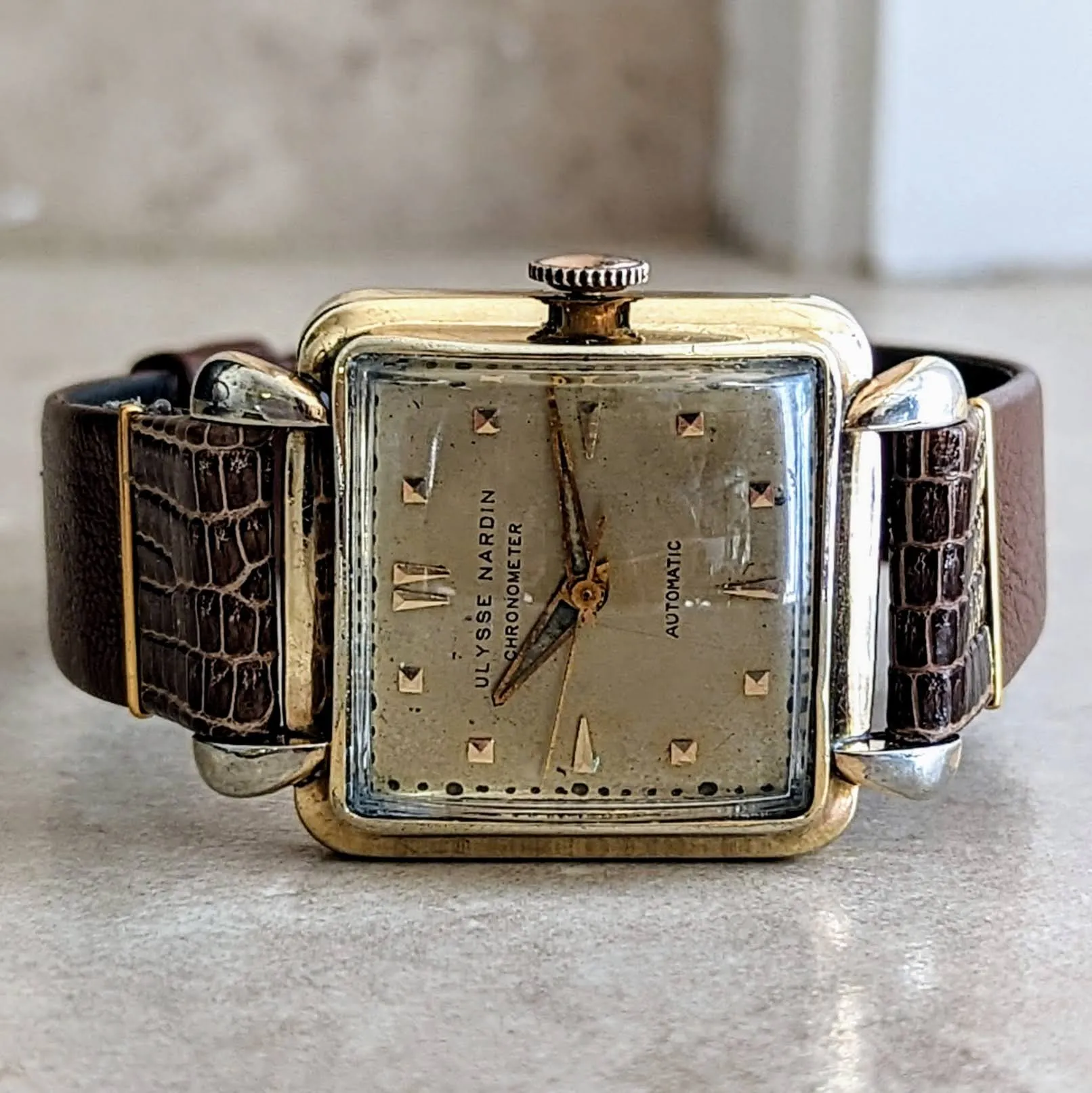 ULYSSE NARDIN Chronometer Automatic Watch Swiss Vintage Wristwatch