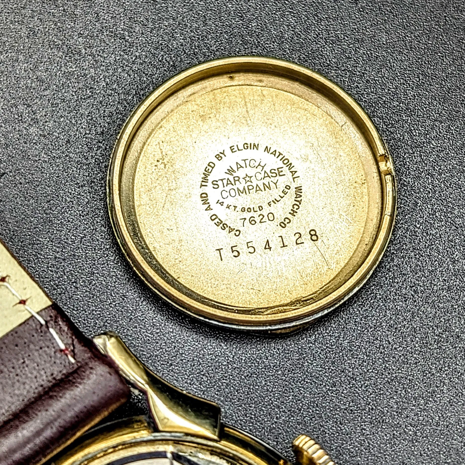 Vintage 1957 LORD ELGIN FUTURA Wristwatch Mystery Dial Grade 718 23J Watch