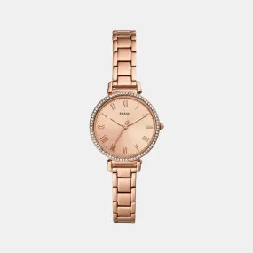 Women's Rose Gold Analog Stainless Steel Watch ES4447