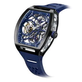 ZEROO T4 THE ARCHER FULL SKELETON TOURBILLONMANUAL TOURBILLON WATCH FOR GENTS - ZT004BBL