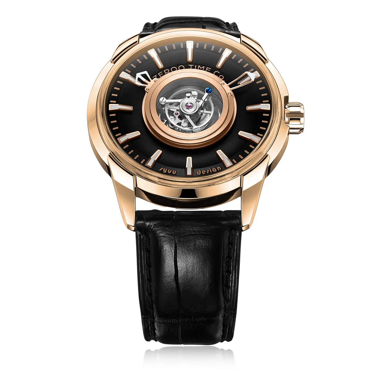 ZEROO T6 THE QUASER CENTER TOURBILLONMANUAL TOURBILLON WATCH FOR GENTS - ZT006RBR