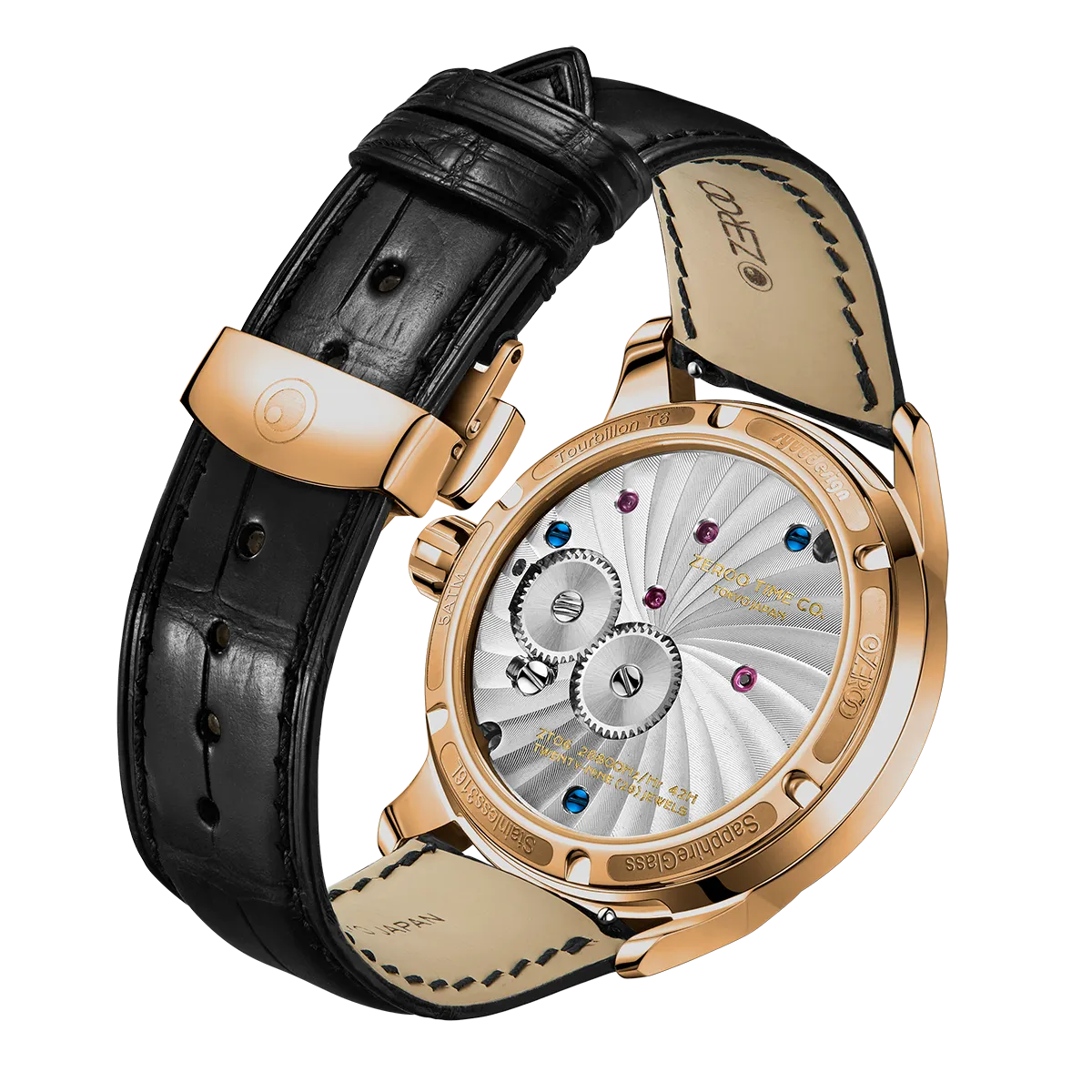 ZEROO T6 THE QUASER CENTER TOURBILLONMANUAL TOURBILLON WATCH FOR GENTS - ZT006RBR