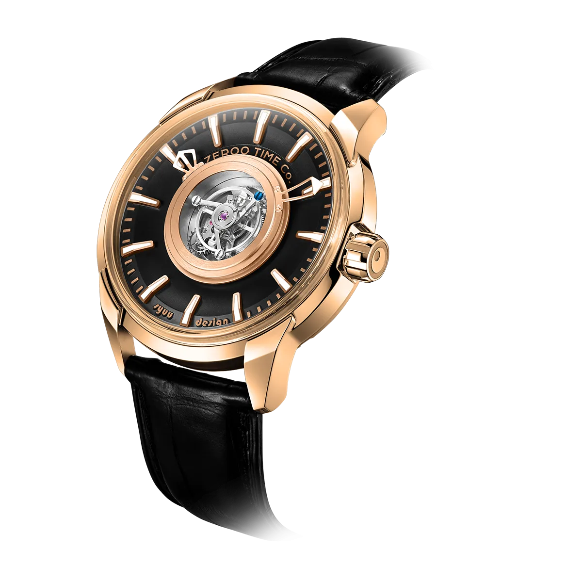 ZEROO T6 THE QUASER CENTER TOURBILLONMANUAL TOURBILLON WATCH FOR GENTS - ZT006RBR