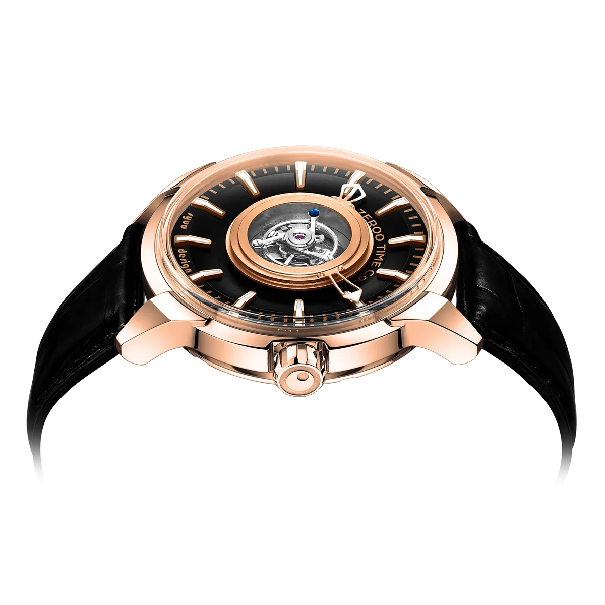 ZEROO T6 THE QUASER CENTER TOURBILLONMANUAL TOURBILLON WATCH FOR GENTS - ZT006RBR