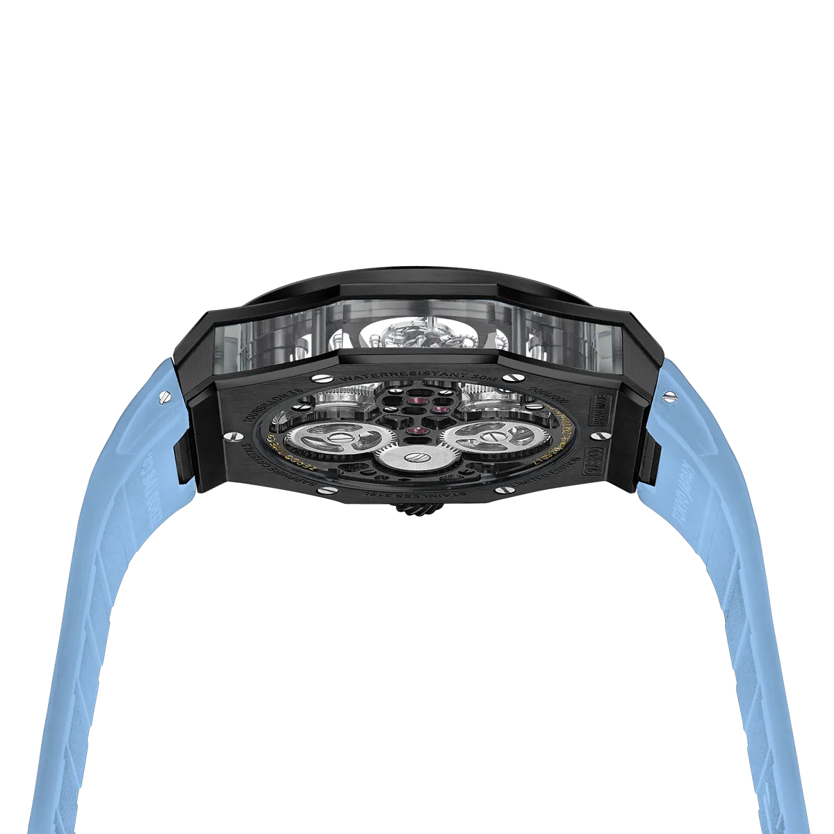 ZEROO T8 THE ORION FULL SKELETON TOURBILLONMANUAL TOURBILLON WATCH FOR GENTS - ZT008BBLB