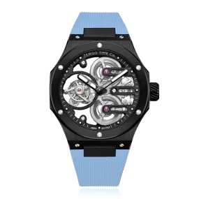 ZEROO T8 THE ORION FULL SKELETON TOURBILLONMANUAL TOURBILLON WATCH FOR GENTS - ZT008BBLB